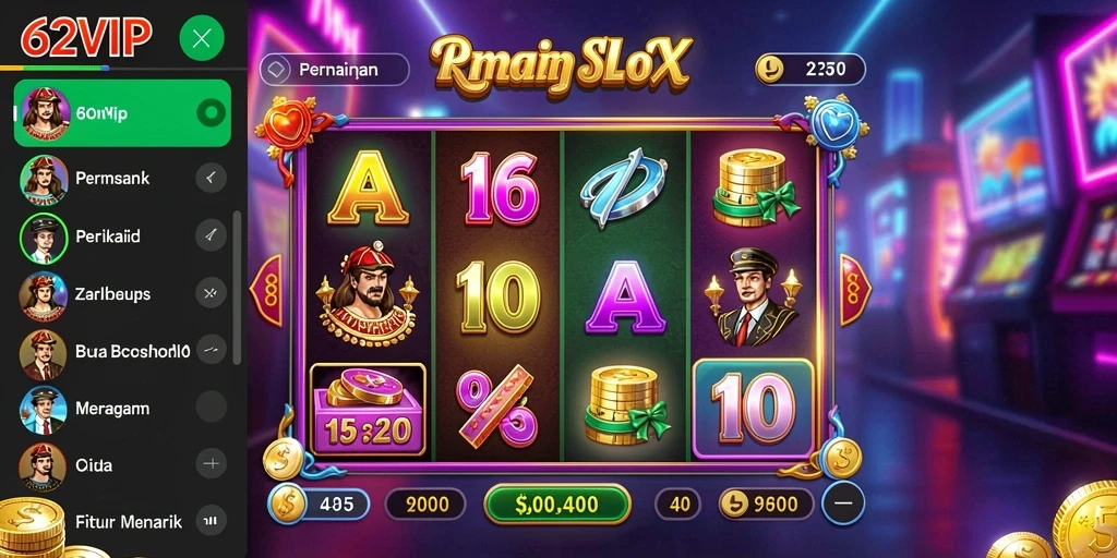 Tampilan gameplay yang seru dan mengasyikkan dari 62VIP.