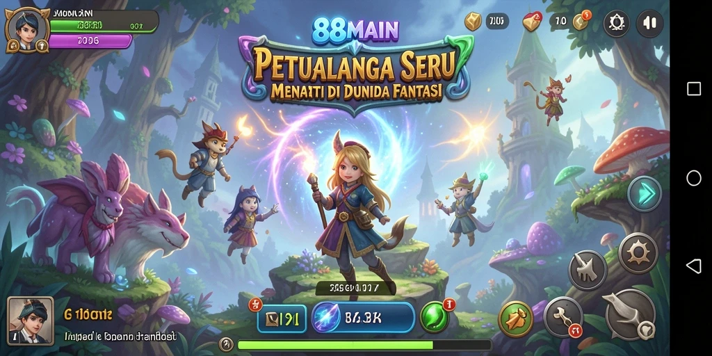 Tampilan permainan 88MAIN yang memukau di dunia fantasi.