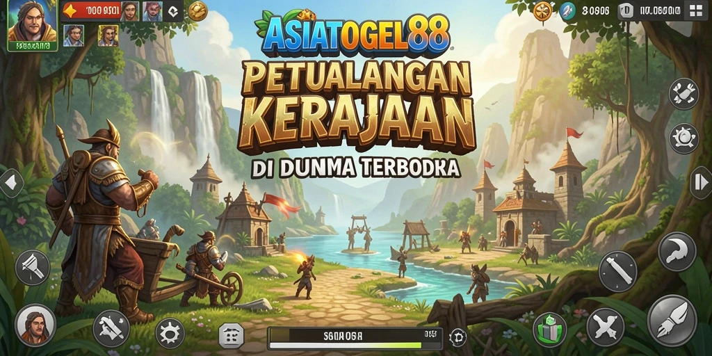 Tampilan gameplay ASIATOGEL88 yang menampilkan dunia terbuka yang luas dan dinamis.