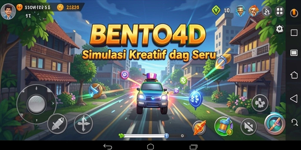 Tampilan gameplay yang menarik di BENTO4D.