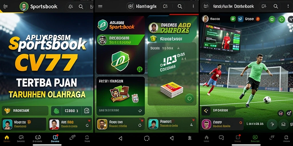 Gameplay menarik dalam aplikasi Sportsbook CV777 dengan fitur taruhan olahraga.