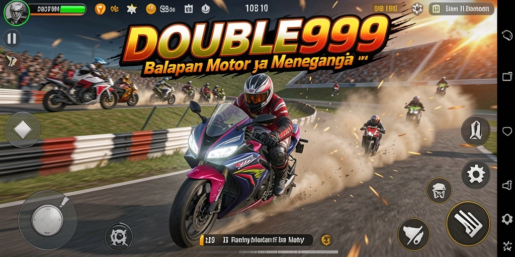 Tampak luar biasa dari gameplay balapan motor DOUBLE999.