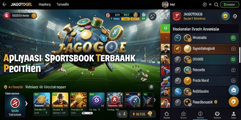 Tampilan layar utama JAGOTOGEL yang menampilkan berbagai opsi taruhan olahraga.
