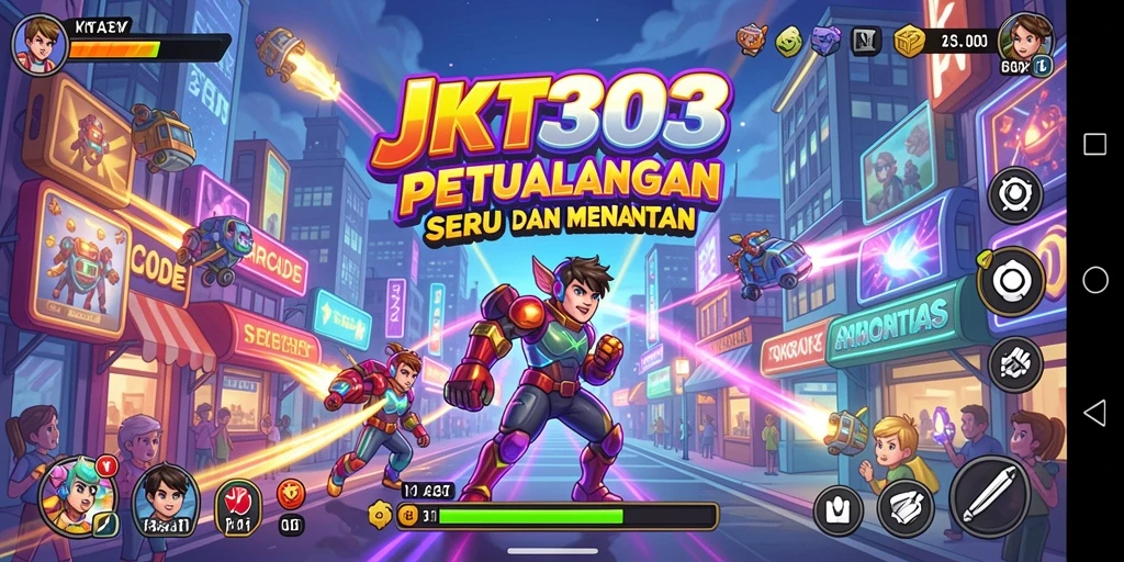 Tampilan gameplay JKT303 yang seru dan penuh tantangan.