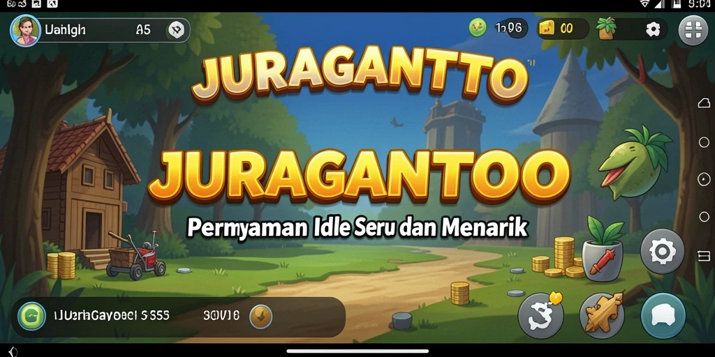Screenshot gameplay JURAGANTOTO yang menampilkan suasana permainan Idle.