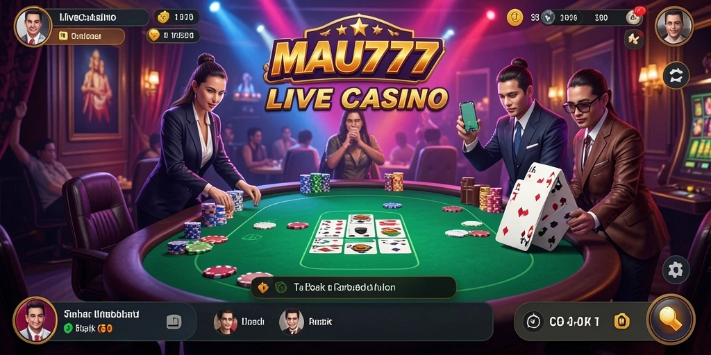Screenshot MAU777 menampilkan gameplay Live Casino yang mengasyikkan.