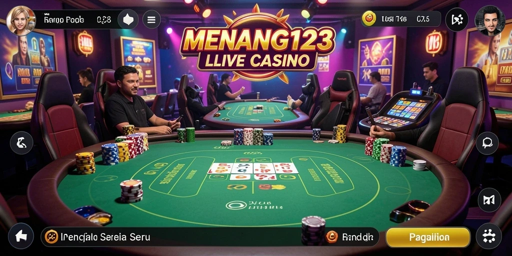 Tampilan menarik dari gameplay Live Casino yang mendebarkan.