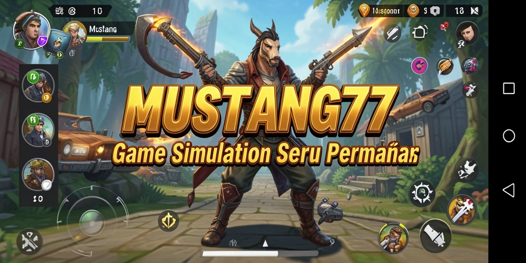 Tangkapan layar gameplay seru dari MUSTANG77 yang menggambarkan simulasi mendalam.