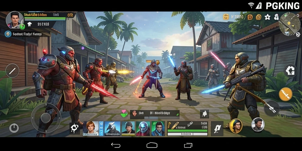 Tampilan gameplay PGKING yang informatif dan mudah dipahami.