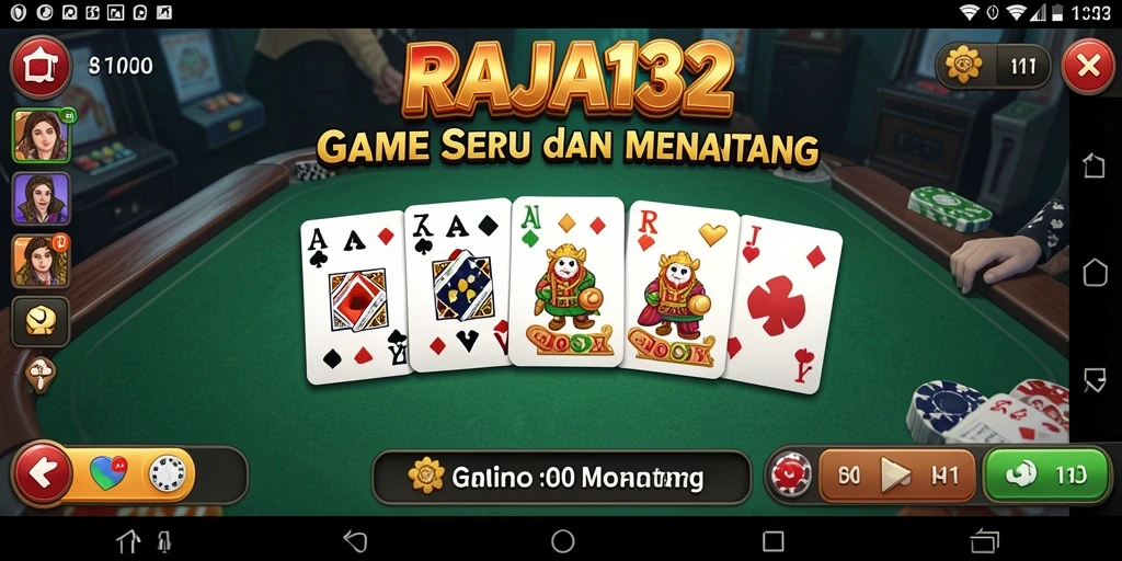 Tampilan seru dari gameplay RAJA132 yang menantang.