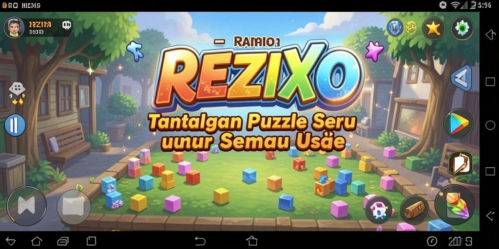 Gameplay REZIXO yang menantang dan seru.