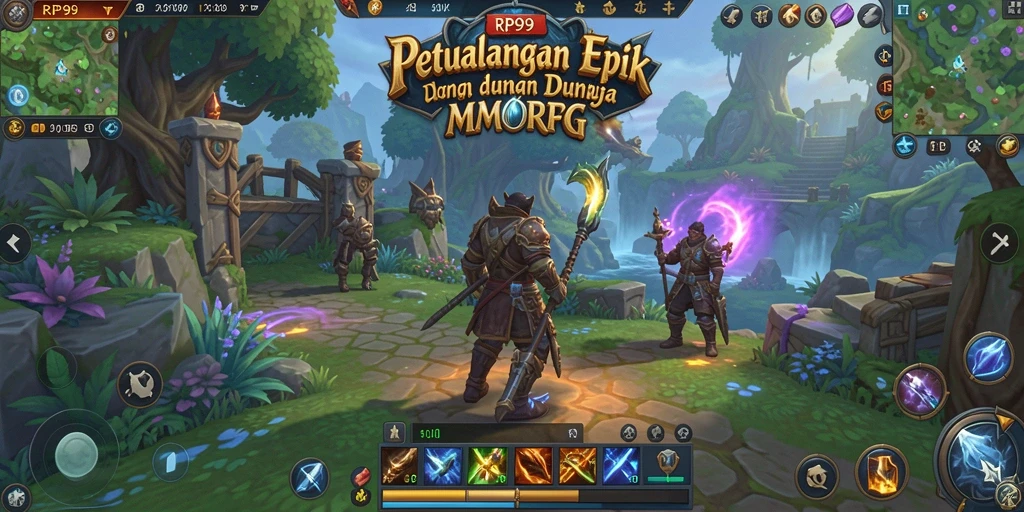 Screenshot gameplay RP99 dengan aksi seru dan karakter yang menawan.