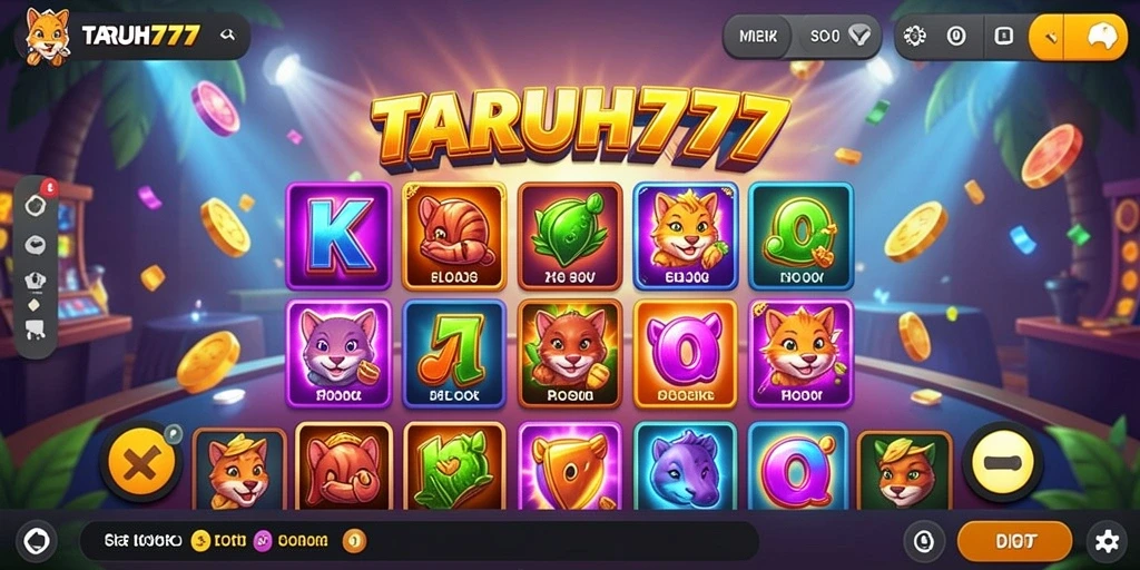 Tampilan gameplay TARUH777 yang menarik dan penuh warna.