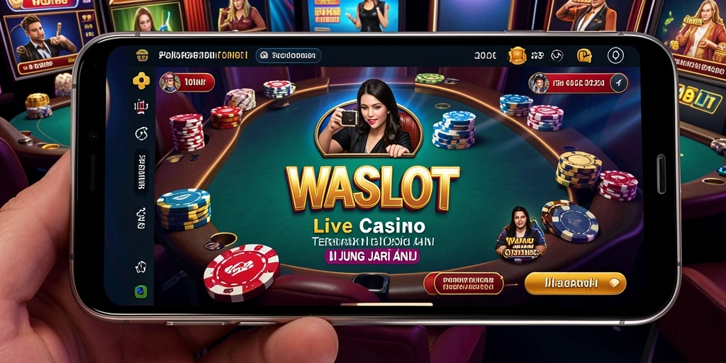 Gameplay seru WASLOT dengan dealer langsung dan interaksi mendebarkan.